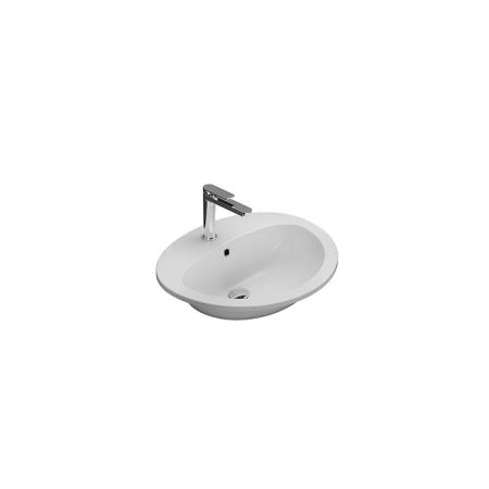Globo Lavabi d'arredamento Раковина 56х48.5х20см., встраиваемая, 1 отв., с переливом, цвет: белый