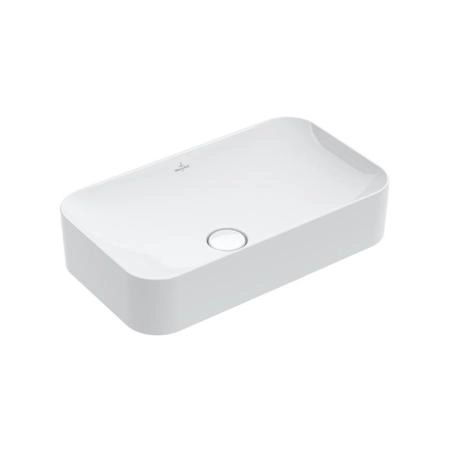 Villeroy&Boch Finion Раковина  на тумбу 600*350*115, отверстия для смесителя-отсутствуют, CeramicPlus, цвет-альпийский белый