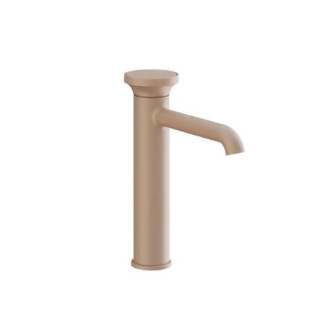 Gessi Origini Смеситель для раковины, на 1 отв., H=24.7см., в компл. с отделочной вставкой, цвет: Matte Cipria