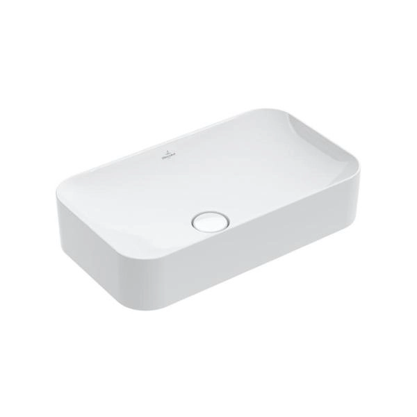 Villeroy&Boch Finion Раковина  на тумбу 600*350*115, отверстия для смесителя-отсутствуют, CeramicPlus, цвет-альпийский белый