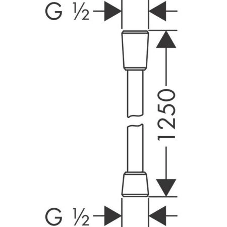 Душевой шланг Hansgrohe Comfortflex 28167000 хром