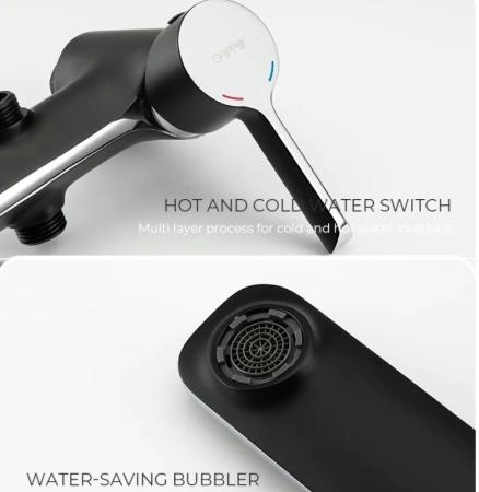 Душевая система Gappo G2403-6 чёрный/хром