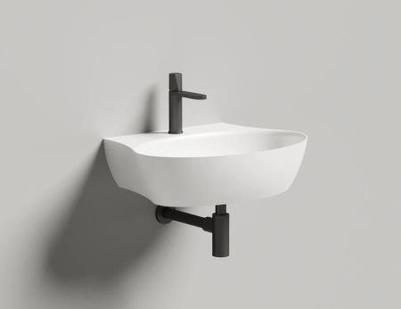 Раковина Salini ALDA WALL 01 S-Stone матовая 58x45 140321M накладная без отв.смесителя