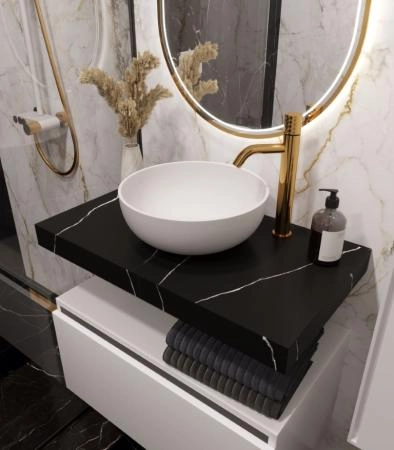 Столешница прямая Boheme FLAT NERO MARQUINA 810*460*70 869-080-NM