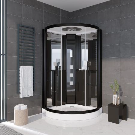 Душевая кабина GROSSMAN GR242 (120x120x215) гидромассажная с радио
