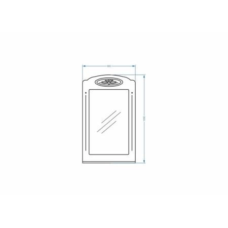 Зеркало Stella Polar Кармела 60, ольха белая