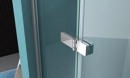 Душевая дверь BelBagno KRAFT 100 прозрачное стекло 6 мм профиль хром KRAFT-B-12-60/40-C-Cr-L