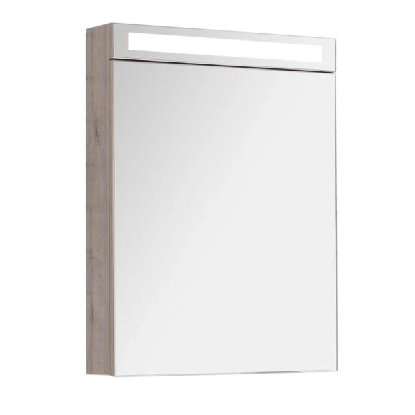 Шкаф-зеркало Dreja MAX 60 с LED-освещением, дуб кантри