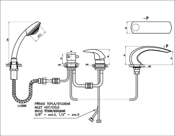 Смеситель Slezak RAV Dunaj D472.5P хром