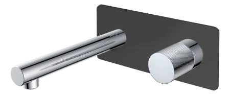 Смеситель STICK Boheme из стены BLACK TOUCH CHROME 125-BCR.2
