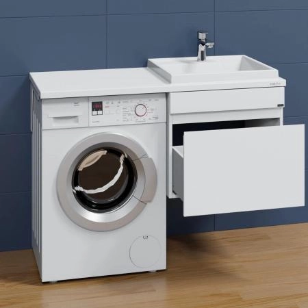 Тумба под умывальник над стиральной машиной, подвесная (ум. Юпитер 1200*500)