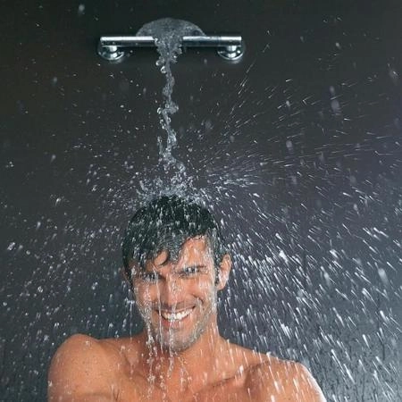 Верхний душ Bossini Cascata Wall I00271F.030 поворотный 250 мм, хром