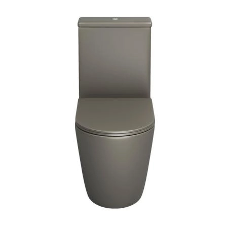 Унитаз Grossman GR-4480GSMS Color (620*365*810) ХАКИ МАТОВЫЙ напольный Безободковый с тонкой крышкой