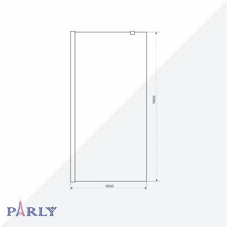 Душевое ограждение PARLY T100BF (100х90)
