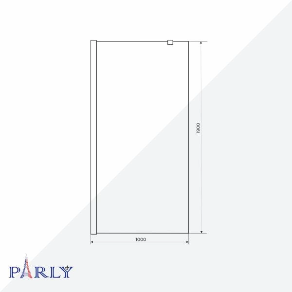 Душевое ограждение PARLY T100BF (100х90)