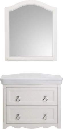 Тумба под раковину ASB-Woodline Верано 85 подвесная Слоновая кость