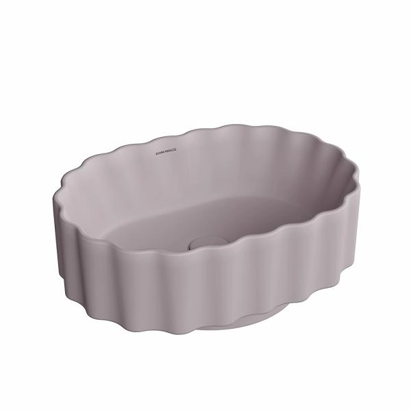 Раковина Kerama Marazzi CONCHIGLIA КОНКИЛЬЯ CC.wb.50\MAL накладная 50, мальва матовая
