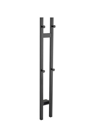 Полотенцесушитель электрический Boheme 2-трубы квадратный SHINE GUN METAL 728-SGM