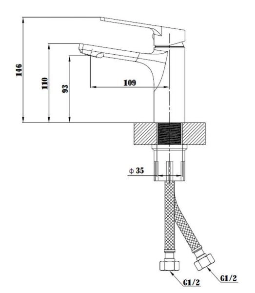 Смеситель для раковин ESKO SINGAPORE black SB 26 черный