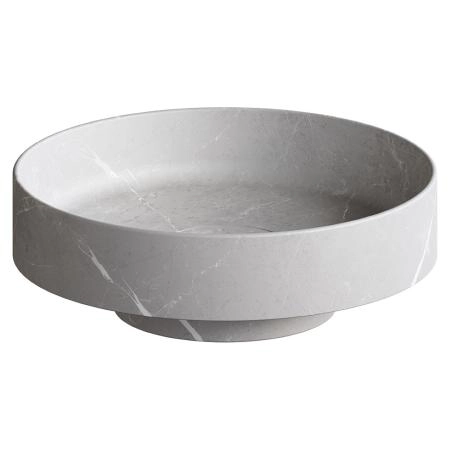 Раковина накладная Boheme SOLE Corian 400*130 Amani Grigio 801-GR
