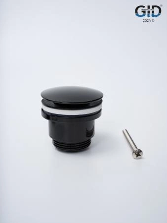 Донный клапан Gid универсальный G-58BL 76604K черный глянцевый 7.5x7x3.5