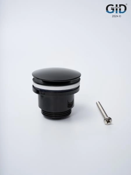 Донный клапан Gid универсальный G-58BL 76604K черный глянцевый 7.5x7x3.5