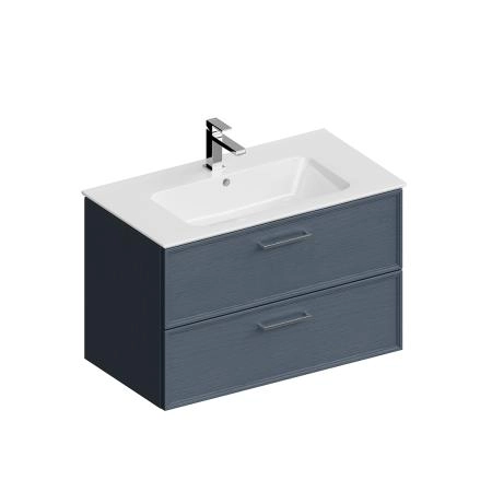 Тумба Kerama Marazzi PIANO CLASSIC ПИАНО КЛАССИК PIA.CL.85\BLU.M подвесная 85 см, 2 ящика, ясень синий матовый