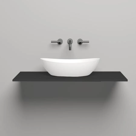 Salini Столешница 100х50х1.5 cм, из материалов S-Stone, цвет: RAL 9011
