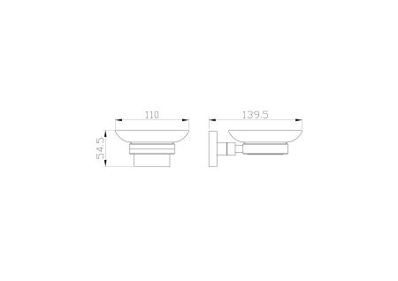 Мыльница с держателем WONZON & WOGHAND POLO, Темное золото (WW-8922-DG)