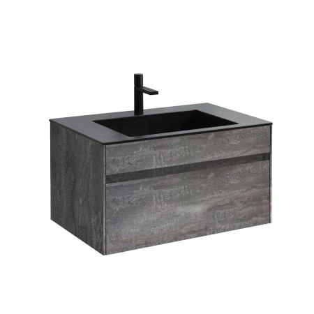 Тумба под раковину Vincea Chiara 800 подвесная, 1 выкатной ящик soft-close, G.Stone