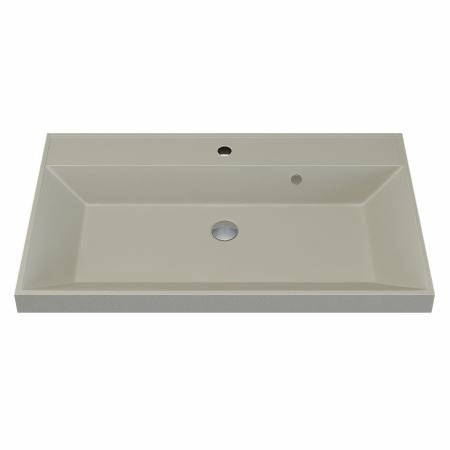 Раковина кварцевая Uperwood Classic Quartz 80 см, бежевая матовая, лён