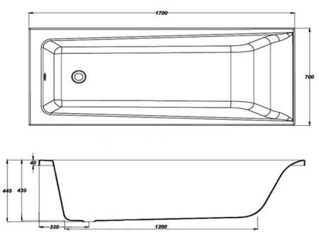 Ванна Cersanit LORENA 170x70