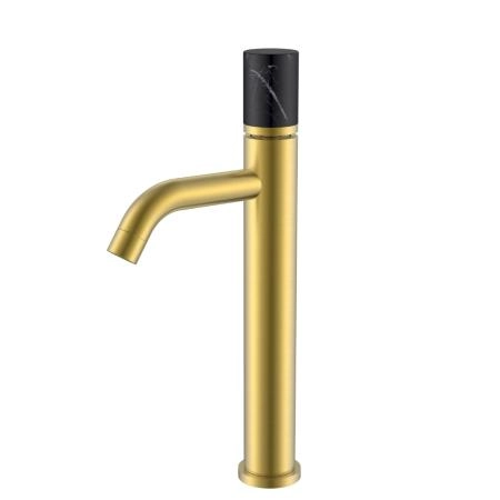 Смеситель STICK Boheme для умыв.выс.MATT GOLD MRAMOR BLACK_Комплект 122-MG-MR-B