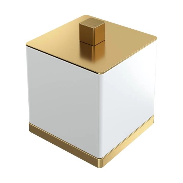 Стакан Boheme для ватных дисков Qubic Matt Gold 10964-MG