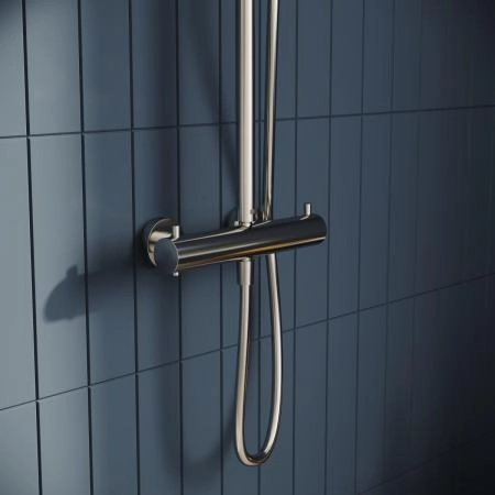 Душевая система VitrA Aquaheat A47205EXP с термостатическим смесителем и ручным душем хром латунь