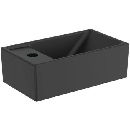 Ideal Standard i.life S Раковина 37х21xh12см., подвесная, с 1 отв., Sx, без перелива, цвет: чёрный матовый