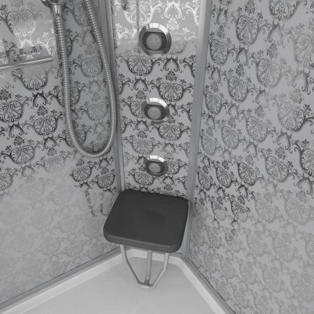 Душевая кабина Niagara Luxe NG-7715W (900x900х2150) низкий поддон стенки БЕЛЫЕ