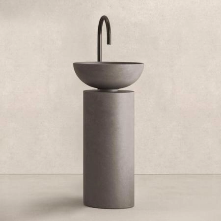 Noorth milldue edition SABA 45 Раковина напольная Ø45x90см, слив в пол, без отв., цвет: Antracite