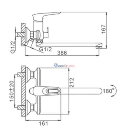 Смеситель для ванны Frap F2249 белый хром