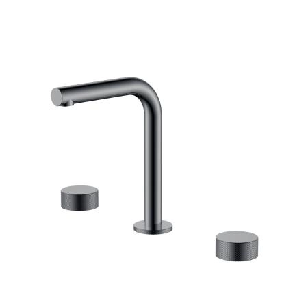 Смеситель на столешницу Boheme STICK TOUCH на 3 отв. Shine Gun Metal 152-SGM.2