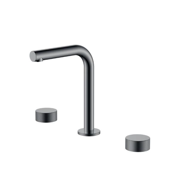 Смеситель на столешницу Boheme STICK TOUCH на 3 отв. Shine Gun Metal 152-SGM.2