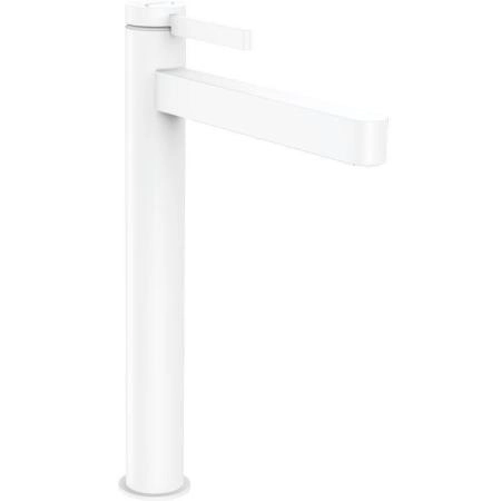 Смеситель Hansgrohe 76070700 Finoris для свободностоящей раковины 264 мм, PushOpen матовый белый