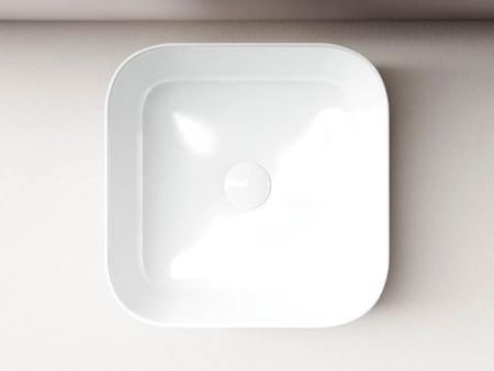 Умывальник чаша накладная квадратная Element 385x385x135мм
