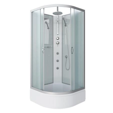 Душевая кабина Niagara NG-3301-14BKTG 900х900х2100-2400 средний поддон 26см стекло матовое