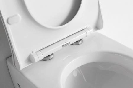 Унитаз Ceramalux NS-3176 безободковый RIMLESS приставной, микролифт