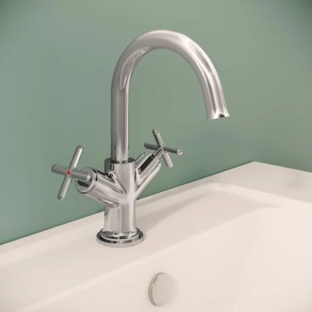 Смеситель VitrA Origin Classic  A42884 двухрычажный хром латунь