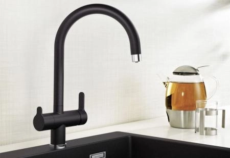 Смеситель Blanco TRIMA 526264 антрацит гранит для мойки