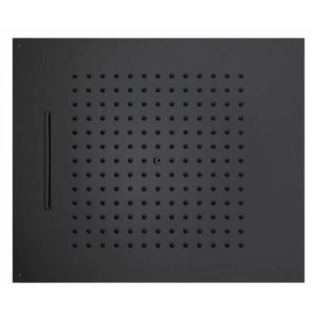 Верхний душ Bossini DREAM/2 570x470 H38925.073, 2 режима (дождь, каскад), цвет черный матовый