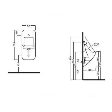 Писсуар Hatria FusionQ YXC3 без крышки