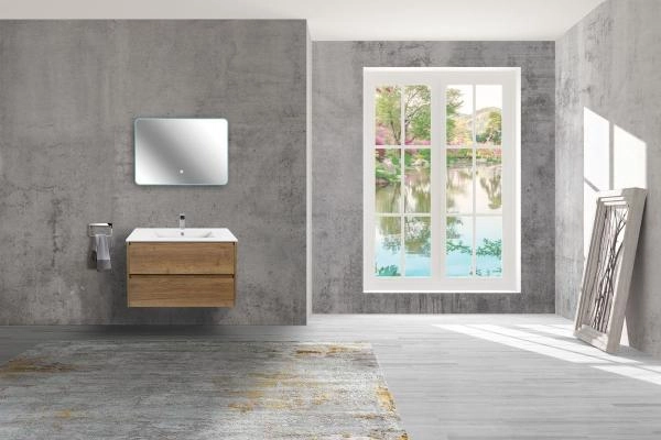 Тумба под раковину Vincea Gio 800 подвесная, 2 ящика soft-close, цвет T.Oak